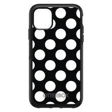 DistinctInk™ OtterBox Symmetry Series Case for Apple iPhone / Samsung Galaxy / Google Pixel - White & Black Polka Dots