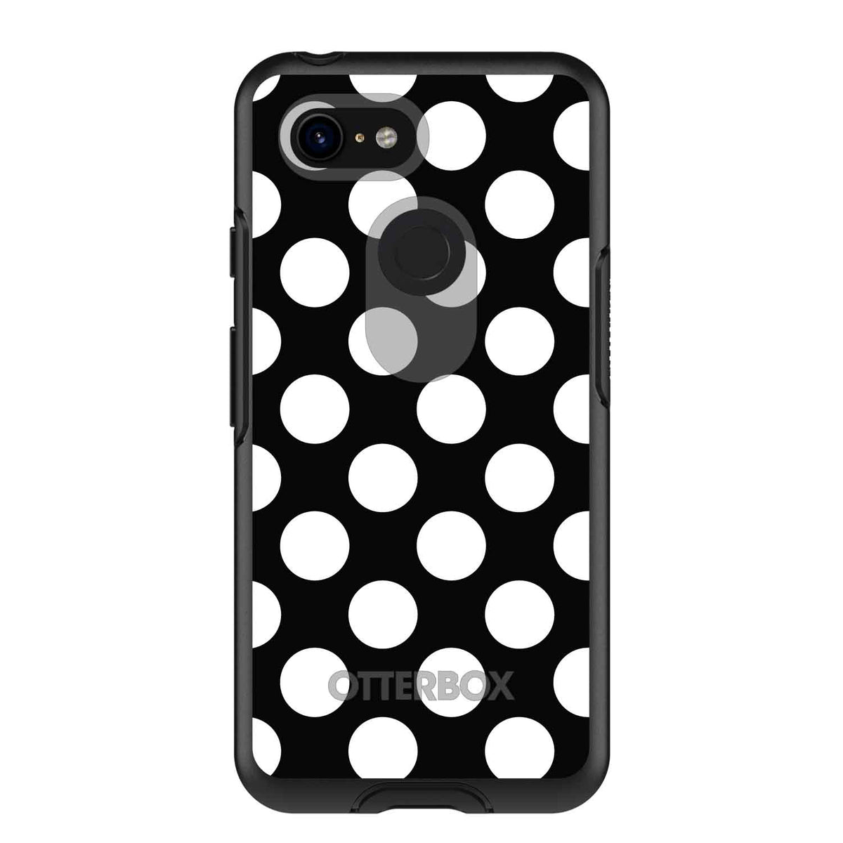 White & Black Polka Dots OtterBox Symmetry Case for iPhone & Galaxy, view 15