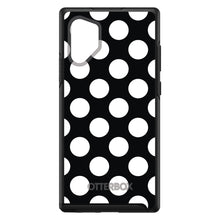 DistinctInk™ OtterBox Symmetry Series Case for Apple iPhone / Samsung Galaxy / Google Pixel - White & Black Polka Dots