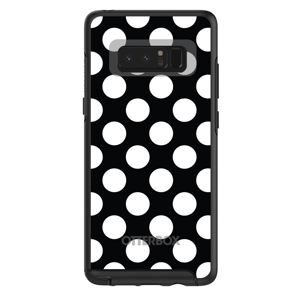 White & Black Polka Dots OtterBox Symmetry Case for iPhone & Galaxy, view 14
