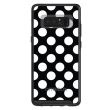 DistinctInk™ OtterBox Symmetry Series Case for Apple iPhone / Samsung Galaxy / Google Pixel - White & Black Polka Dots