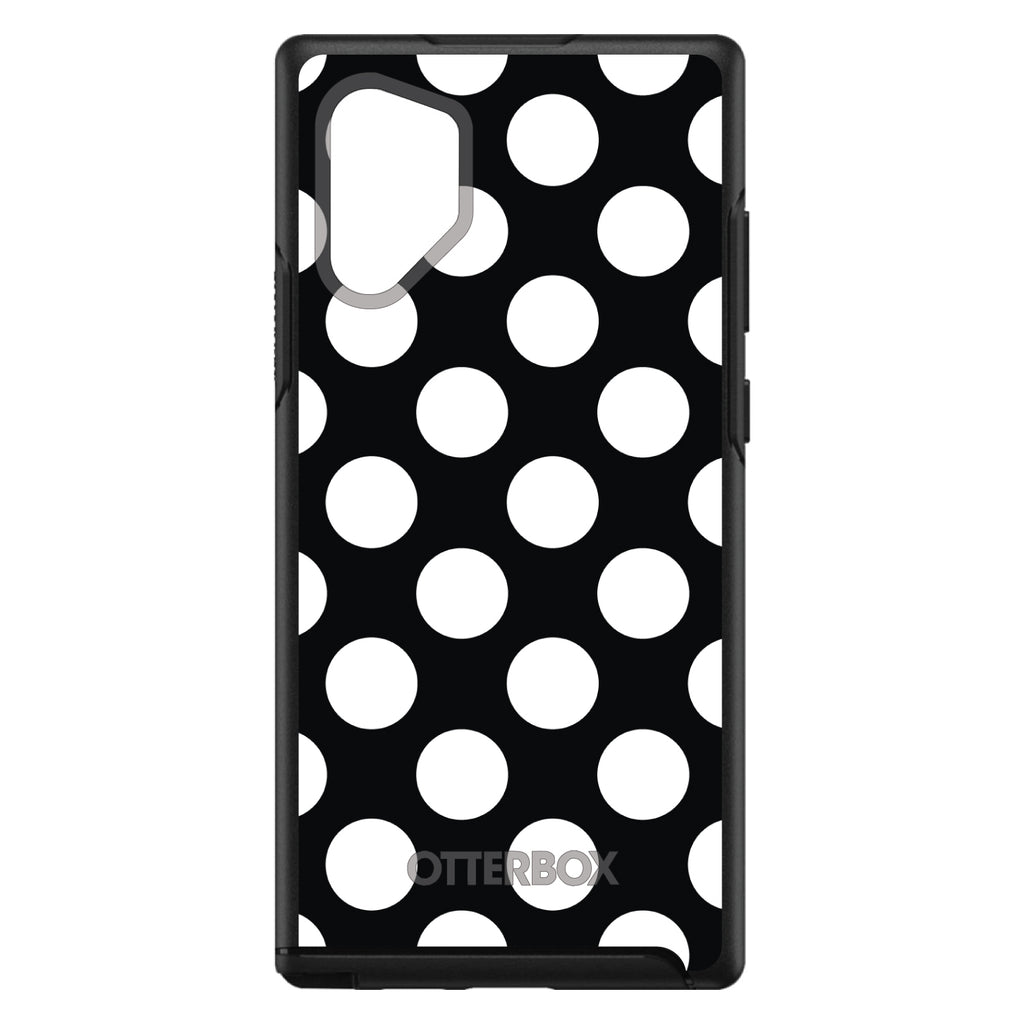 White & Black Polka Dots OtterBox Symmetry Case for iPhone & Galaxy, view 12
