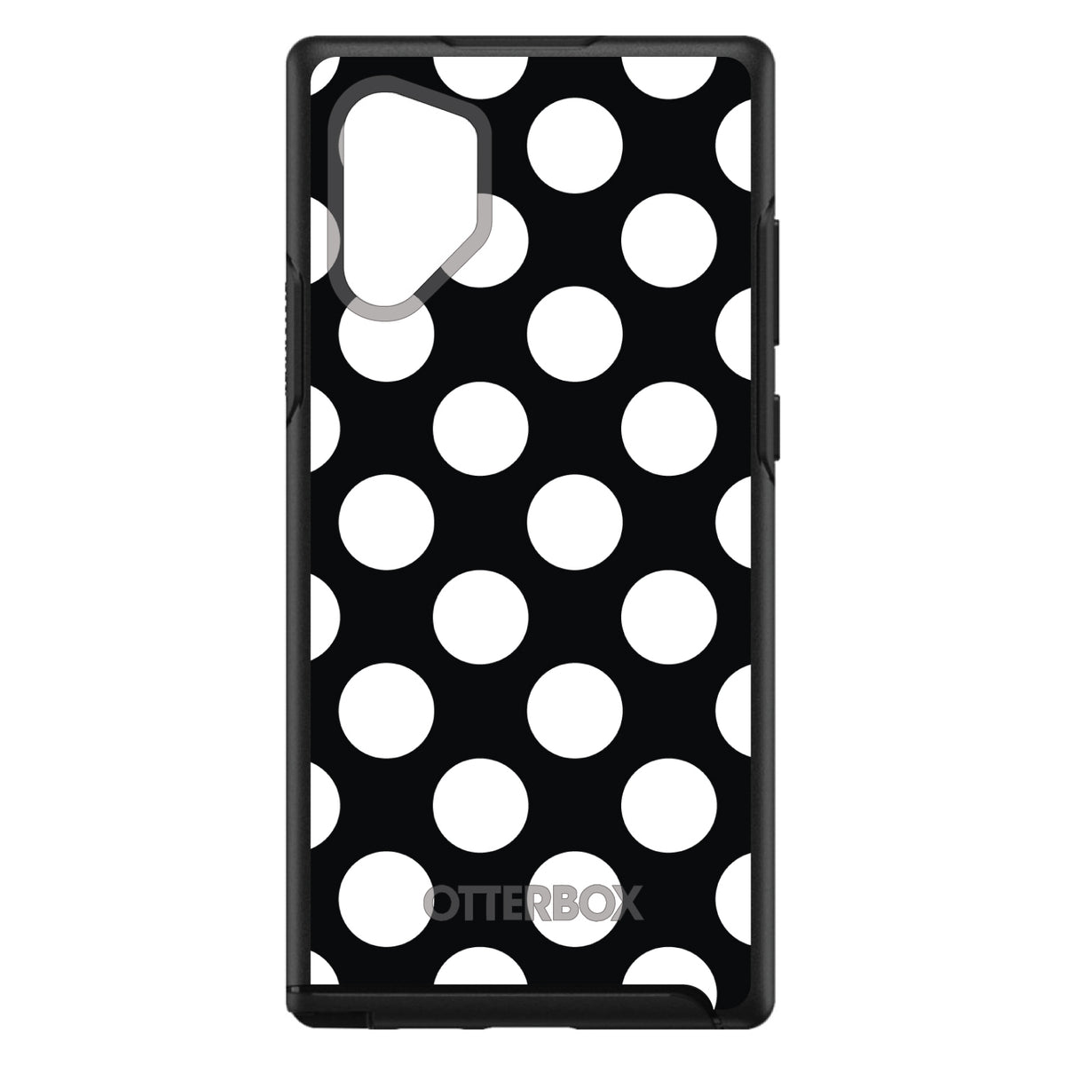White & Black Polka Dots OtterBox Symmetry Case for iPhone & Galaxy, view 12