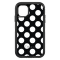 White & Black Polka Dots OtterBox Defender Case for iPhone & Galaxy, view 2