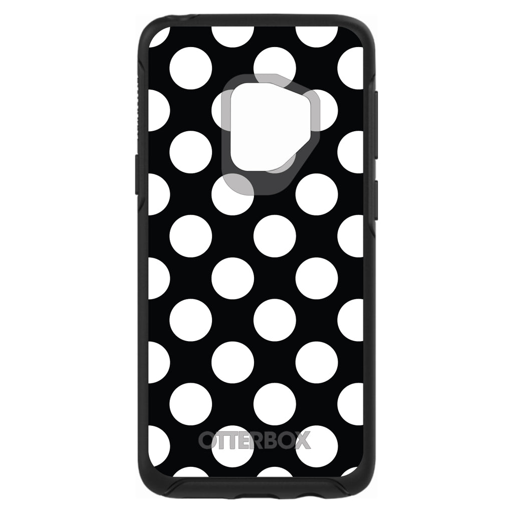 White & Black Polka Dots OtterBox Symmetry Case for iPhone & Galaxy, view 8
