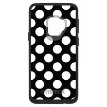 DistinctInk™ OtterBox Symmetry Series Case for Apple iPhone / Samsung Galaxy / Google Pixel - White & Black Polka Dots