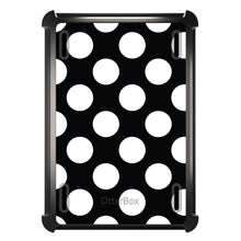DistinctInk™ OtterBox Defender Series Case for Apple iPad / iPad Pro / iPad Air / iPad Mini - White & Black Polka Dots