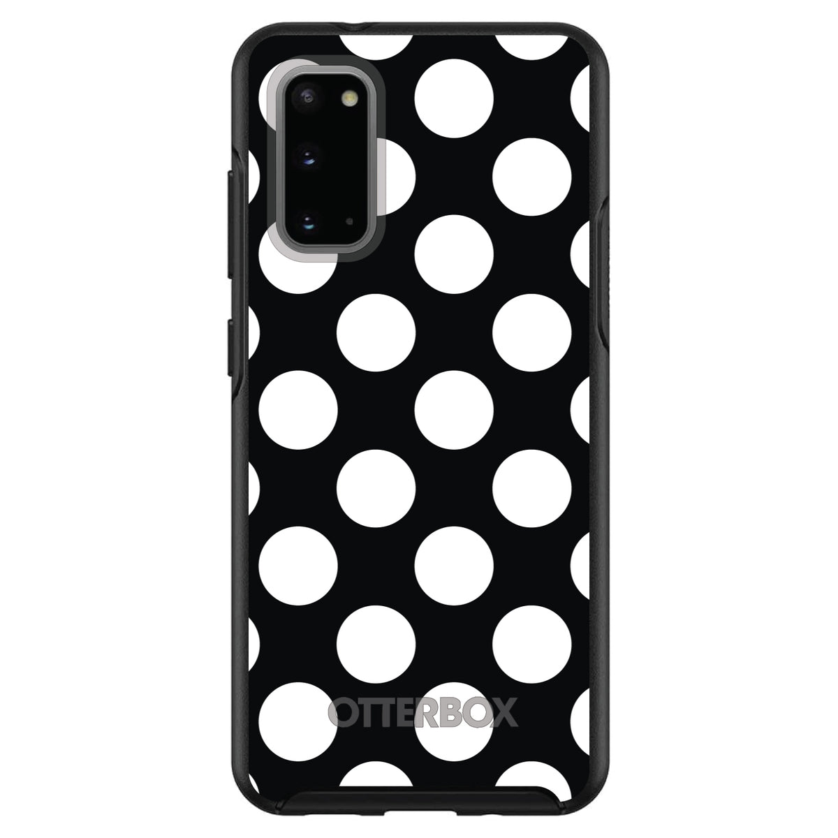 White & Black Polka Dots OtterBox Symmetry Case for iPhone & Galaxy, view 5