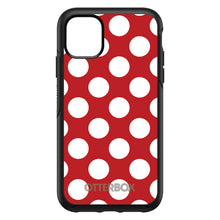 DistinctInk™ OtterBox Symmetry Series Case for Apple iPhone / Samsung Galaxy / Google Pixel - White & Red Polka Dots