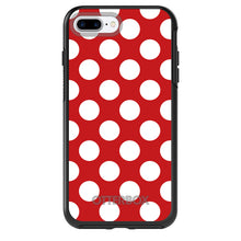 DistinctInk™ OtterBox Symmetry Series Case for Apple iPhone / Samsung Galaxy / Google Pixel - White & Red Polka Dots