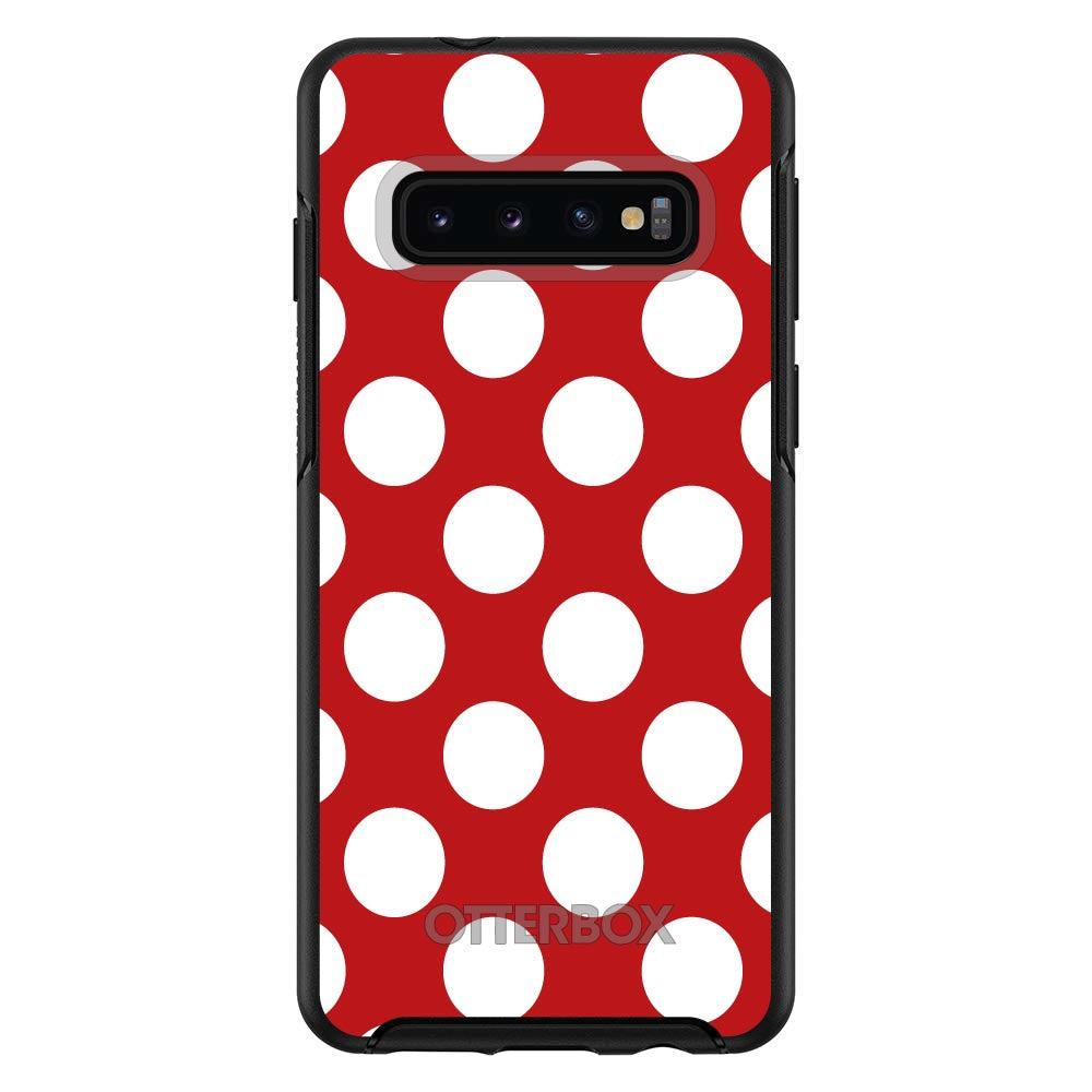 White & Red Polka Dots OtterBox Symmetry Case for iPhone & Galaxy, view 6