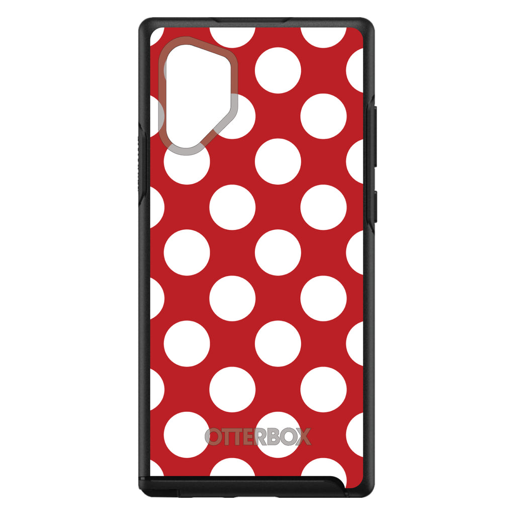 White & Red Polka Dots OtterBox Symmetry Case for iPhone & Galaxy, view 12