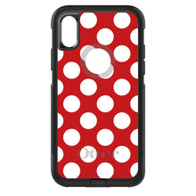 DistinctInk™ OtterBox Commuter Series Case for Apple iPhone or Samsung Galaxy - White & Red Polka Dots