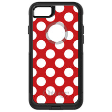DistinctInk™ OtterBox Commuter Series Case for Apple iPhone or Samsung Galaxy - White & Red Polka Dots
