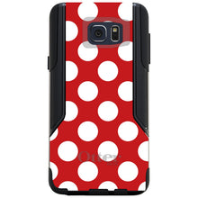 DistinctInk™ OtterBox Commuter Series Case for Apple iPhone or Samsung Galaxy - White & Red Polka Dots