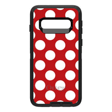DistinctInk™ OtterBox Defender Series Case for Apple iPhone / Samsung Galaxy / Google Pixel - White & Red Polka Dots