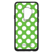 DistinctInk™ OtterBox Symmetry Series Case for Apple iPhone / Samsung Galaxy / Google Pixel - White & Green Polka Dots