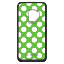 DistinctInk™ OtterBox Symmetry Series Case for Apple iPhone / Samsung Galaxy / Google Pixel - White & Green Polka Dots