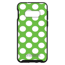 DistinctInk™ OtterBox Symmetry Series Case for Apple iPhone / Samsung Galaxy / Google Pixel - White & Green Polka Dots