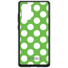 DistinctInk™ OtterBox Symmetry Series Case for Apple iPhone / Samsung Galaxy / Google Pixel - White & Green Polka Dots