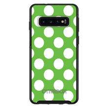DistinctInk™ OtterBox Symmetry Series Case for Apple iPhone / Samsung Galaxy / Google Pixel - White & Green Polka Dots
