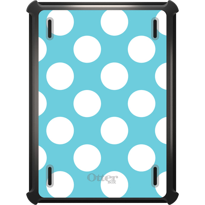 DistinctInk™ OtterBox Defender Series Case for Apple iPad / iPad Pro / iPad Air / iPad Mini - White & Blue Polka Dots