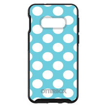 DistinctInk™ OtterBox Symmetry Series Case for Apple iPhone / Samsung Galaxy / Google Pixel - White & Blue Polka Dots