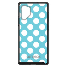DistinctInk™ OtterBox Symmetry Series Case for Apple iPhone / Samsung Galaxy / Google Pixel - White & Blue Polka Dots