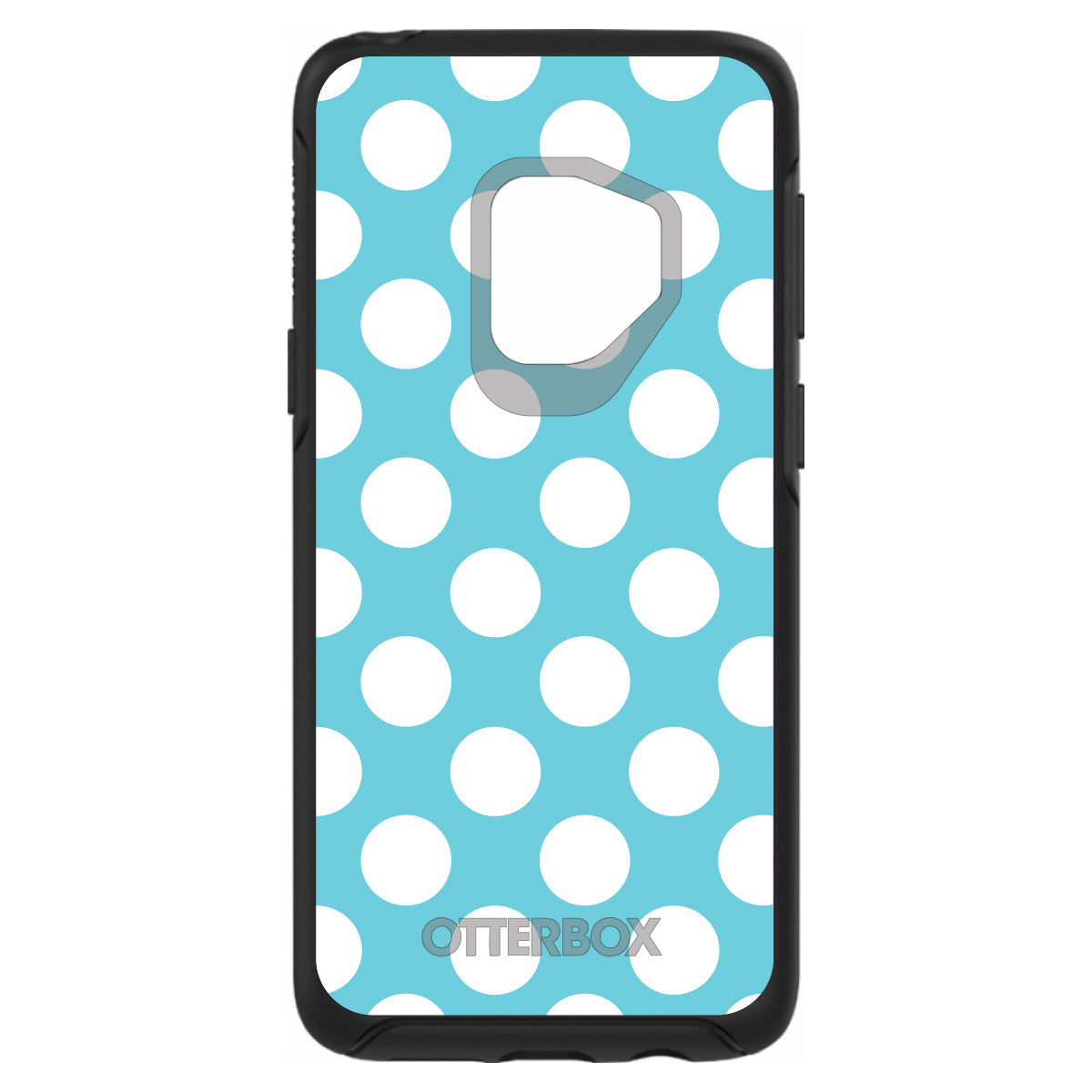 White & Blue Polka Dots OtterBox Symmetry Case for iPhone & Galaxy, view 8