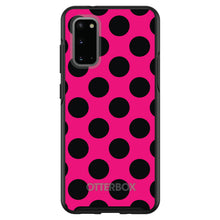 DistinctInk™ OtterBox Symmetry Series Case for Apple iPhone / Samsung Galaxy / Google Pixel - Black & Hot Pink Polka Dots