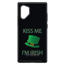 DistinctInk™ OtterBox Symmetry Series Case for Apple iPhone / Samsung Galaxy / Google Pixel - Black Green Kiss Me Im Irish
