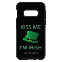 DistinctInk™ OtterBox Symmetry Series Case for Apple iPhone / Samsung Galaxy / Google Pixel - Black Green Kiss Me Im Irish