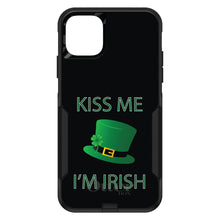 DistinctInk™ OtterBox Commuter Series Case for Apple iPhone or Samsung Galaxy - Black Green Kiss Me Im Irish
