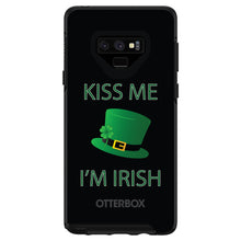 DistinctInk™ OtterBox Symmetry Series Case for Apple iPhone / Samsung Galaxy / Google Pixel - Black Green Kiss Me Im Irish