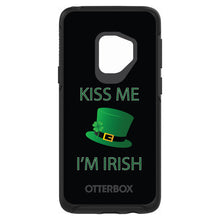 DistinctInk™ OtterBox Symmetry Series Case for Apple iPhone / Samsung Galaxy / Google Pixel - Black Green Kiss Me Im Irish