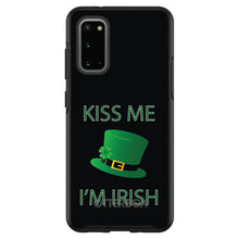 DistinctInk™ OtterBox Symmetry Series Case for Apple iPhone / Samsung Galaxy / Google Pixel - Black Green Kiss Me Im Irish