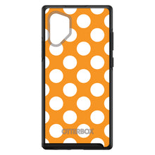 DistinctInk™ OtterBox Symmetry Series Case for Apple iPhone / Samsung Galaxy / Google Pixel - White & Orange Polka Dots