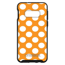 DistinctInk™ OtterBox Symmetry Series Case for Apple iPhone / Samsung Galaxy / Google Pixel - White & Orange Polka Dots