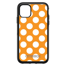 DistinctInk™ OtterBox Symmetry Series Case for Apple iPhone / Samsung Galaxy / Google Pixel - White & Orange Polka Dots