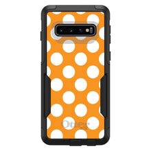 DistinctInk™ OtterBox Commuter Series Case for Apple iPhone or Samsung Galaxy - White & Orange Polka Dots