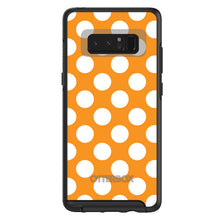 DistinctInk™ OtterBox Symmetry Series Case for Apple iPhone / Samsung Galaxy / Google Pixel - White & Orange Polka Dots