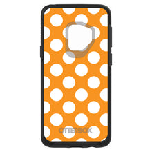 DistinctInk™ OtterBox Symmetry Series Case for Apple iPhone / Samsung Galaxy / Google Pixel - White & Orange Polka Dots