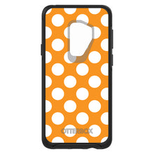 DistinctInk™ OtterBox Symmetry Series Case for Apple iPhone / Samsung Galaxy / Google Pixel - White & Orange Polka Dots