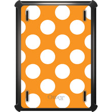 DistinctInk™ OtterBox Defender Series Case for Apple iPad / iPad Pro / iPad Air / iPad Mini - White & Orange Polka Dots