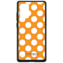 DistinctInk™ OtterBox Symmetry Series Case for Apple iPhone / Samsung Galaxy / Google Pixel - White & Orange Polka Dots
