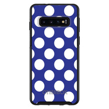 DistinctInk™ OtterBox Symmetry Series Case for Apple iPhone / Samsung Galaxy / Google Pixel - White & Dark Blue Polka Dots