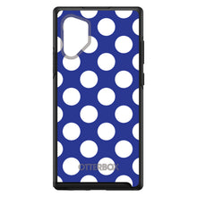 DistinctInk™ OtterBox Symmetry Series Case for Apple iPhone / Samsung Galaxy / Google Pixel - White & Dark Blue Polka Dots
