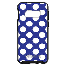 DistinctInk™ OtterBox Symmetry Series Case for Apple iPhone / Samsung Galaxy / Google Pixel - White & Dark Blue Polka Dots