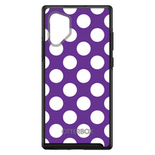 DistinctInk™ OtterBox Symmetry Series Case for Apple iPhone / Samsung Galaxy / Google Pixel - White & Purple Polka Dots