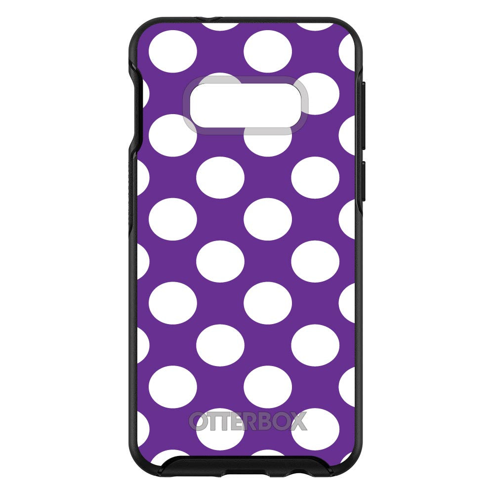 White & Purple Polka Dots OtterBox Symmetry Case for iPhone & Galaxy, view 7